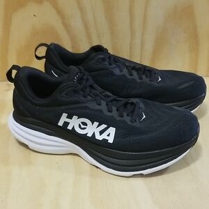Hoka Black and White Men's Sneakers